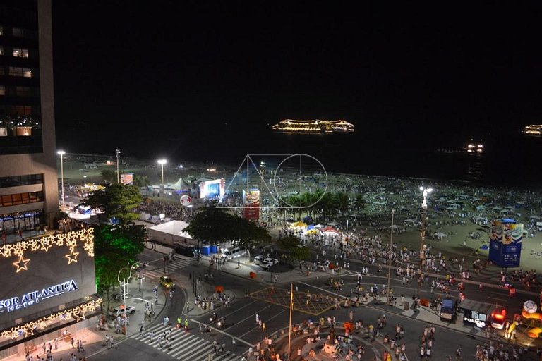 Studio moderno e Luxuoso em Copacabana com Vista para o Mar
