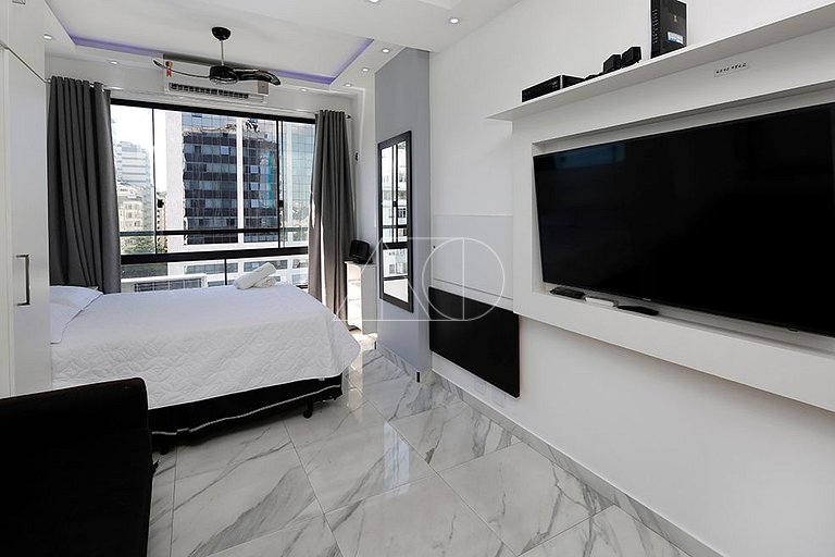 Studio moderno e Luxuoso em Copacabana com Vista para o Mar