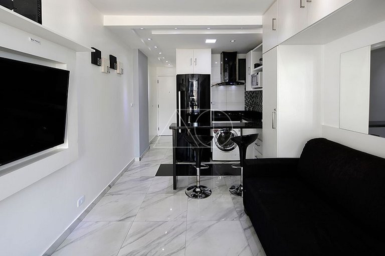 Studio moderno e Luxuoso em Copacabana com Vista para o Mar