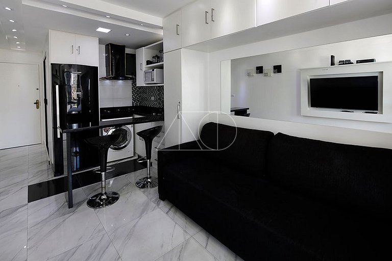 Studio moderno e Luxuoso em Copacabana com Vista para o Mar