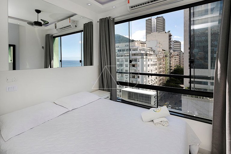Studio moderno e Luxuoso em Copacabana com Vista para o Mar