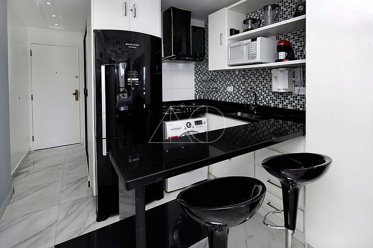 Studio moderno e Luxuoso em Copacabana com Vista para o Mar