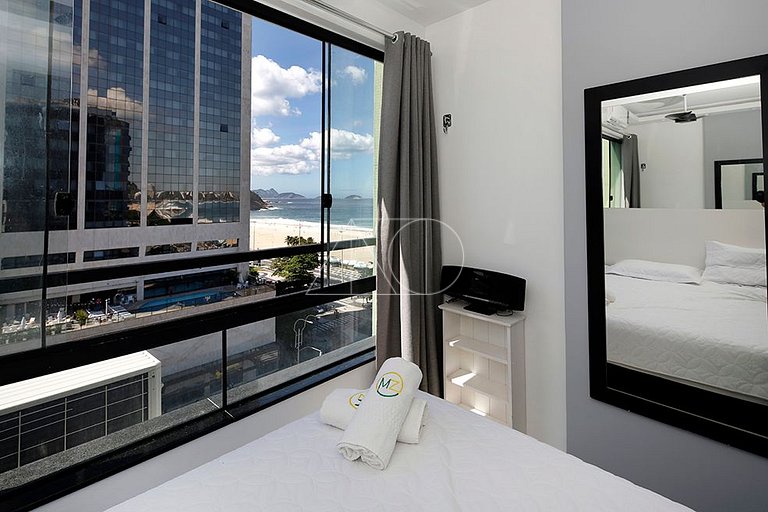 Studio moderno e Luxuoso em Copacabana com Vista para o Mar