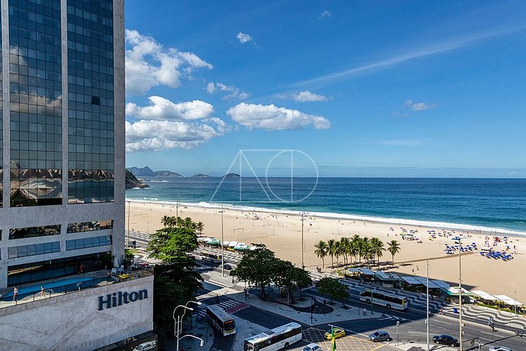 Studio moderno e Luxuoso em Copacabana com Vista para o Mar
