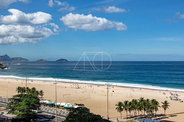 Studio moderno e Luxuoso em Copacabana com Vista para o Mar