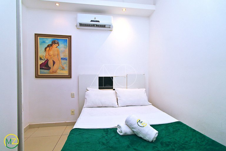 Silencioso e Aconchegante Studio na Quadra da Praia em Copa