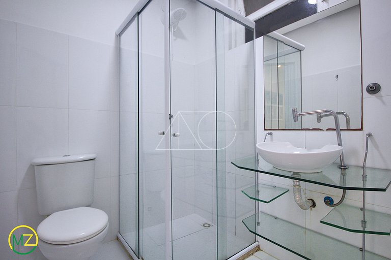 Mini studio aconchegante e silencioso com maquina de lavar e