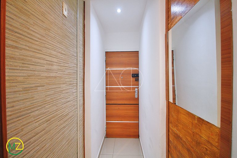 Mini studio aconchegante e silencioso com maquina de lavar e